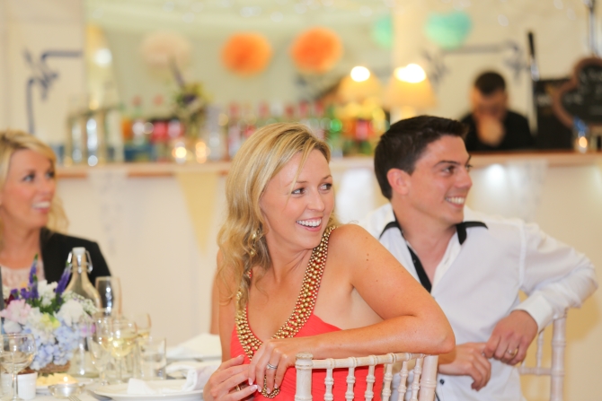 wedding guests speech reaction
